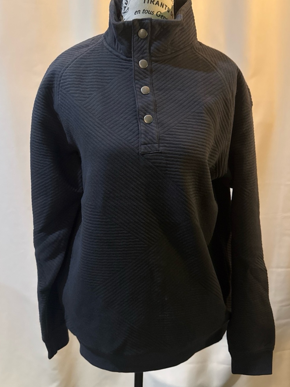 Goodfellow & Co Quilted Snap-Front Turtleneck Pullover